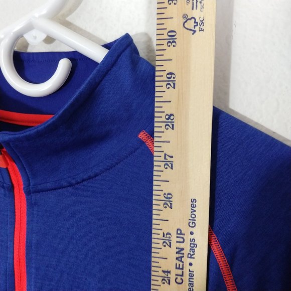 Under Armour Heat Gear Men's Tech 1/4 Zip Loose Fit Workout Shirt Blue Sz M - Picture 9 of 10